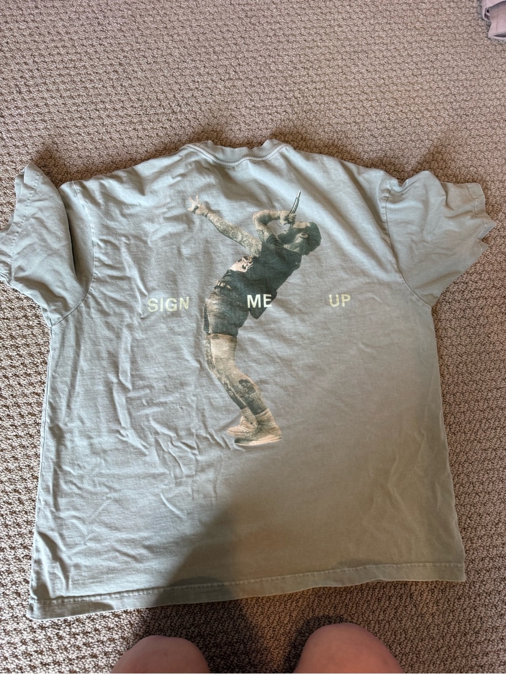 American Eagle Outfitters Short Sleeve Graphic Tee - Jade Green